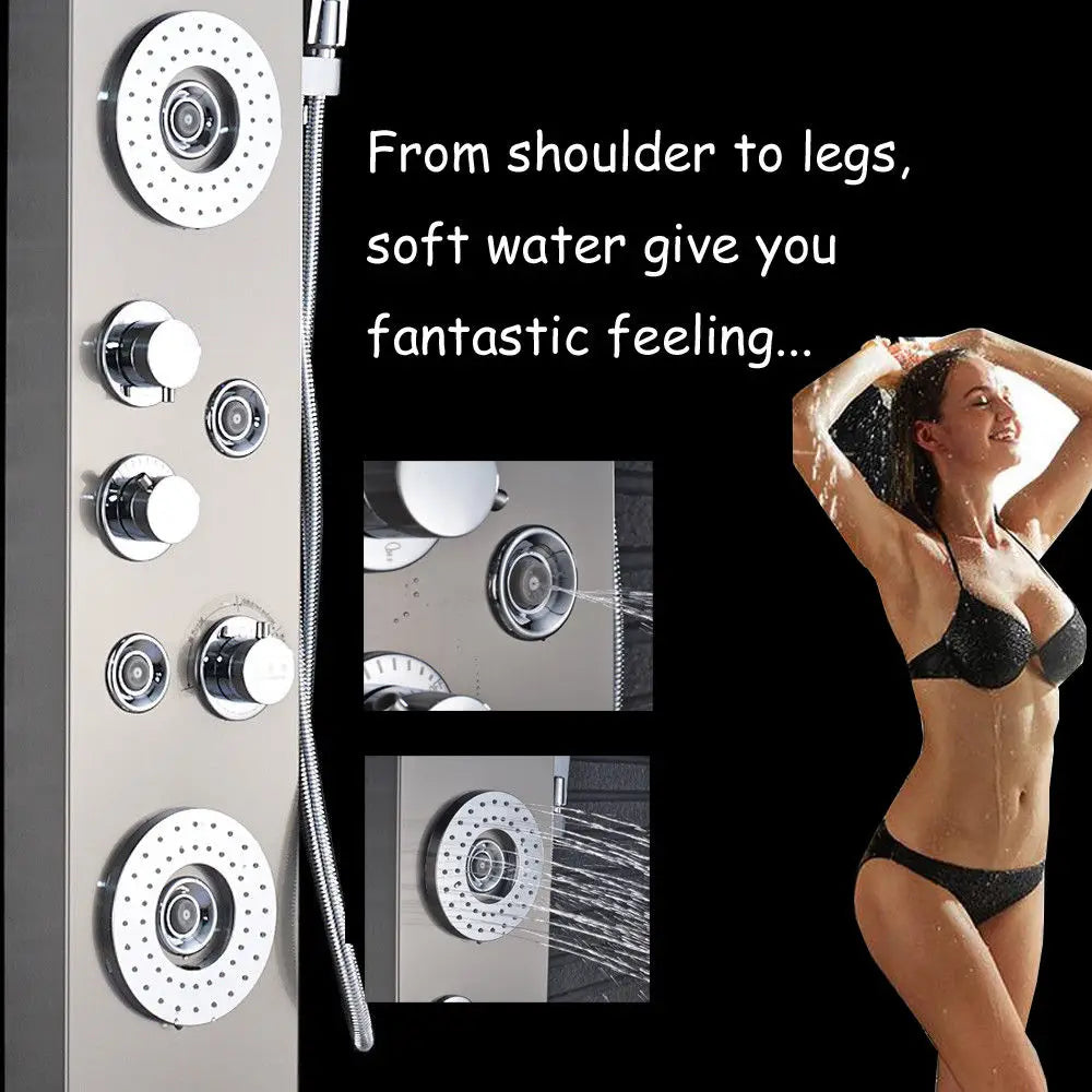 Bathroom LED Shower Panel Tower System