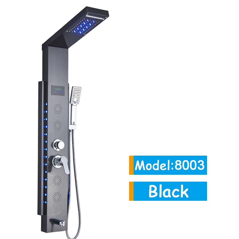 Bathroom LED Shower Panel Tower System