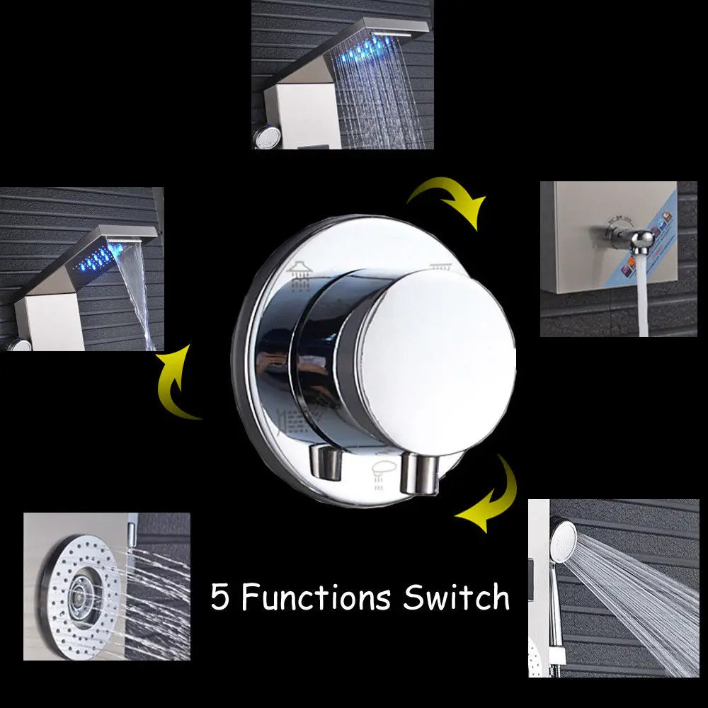 Bathroom LED Shower Panel Tower System