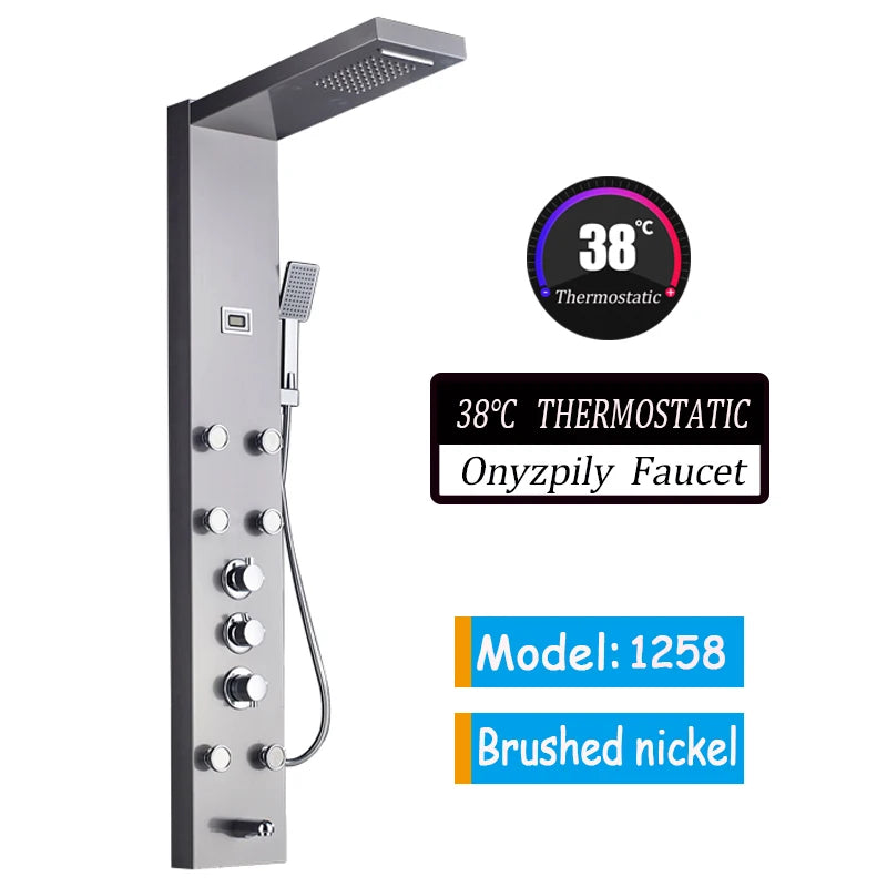 Bathroom LED Shower Panel Tower System