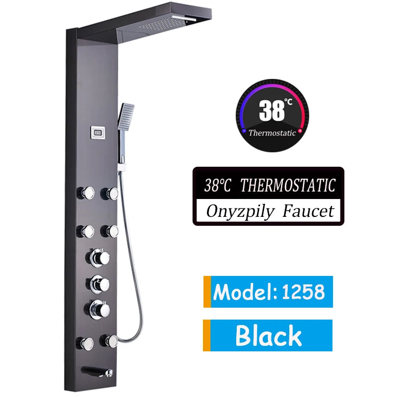 Bathroom LED Shower Panel Tower System
