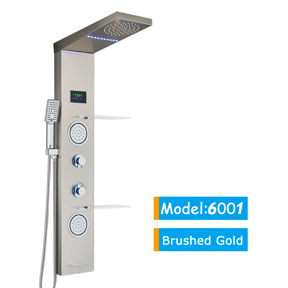 Bathroom LED Shower Panel Tower System