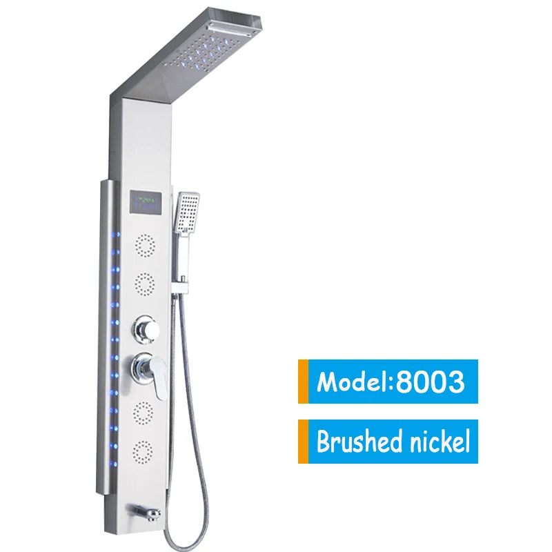 Bathroom LED Shower Panel Tower System