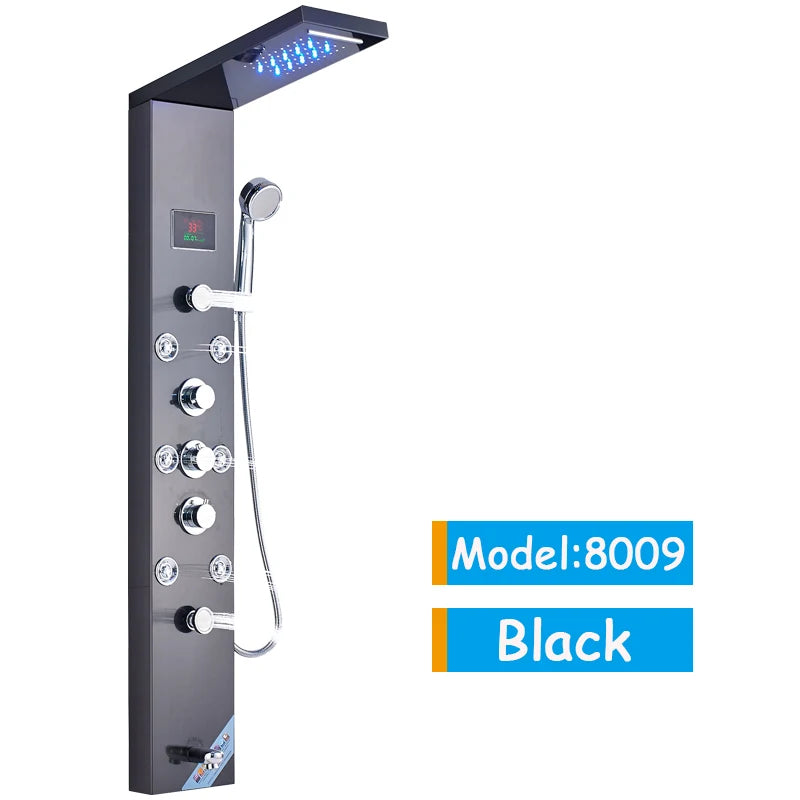 Bathroom LED Shower Panel Tower System