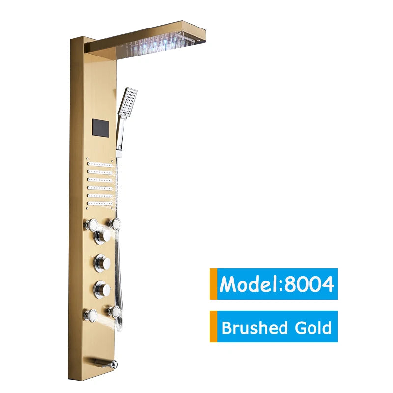 Bathroom LED Shower Panel Tower System