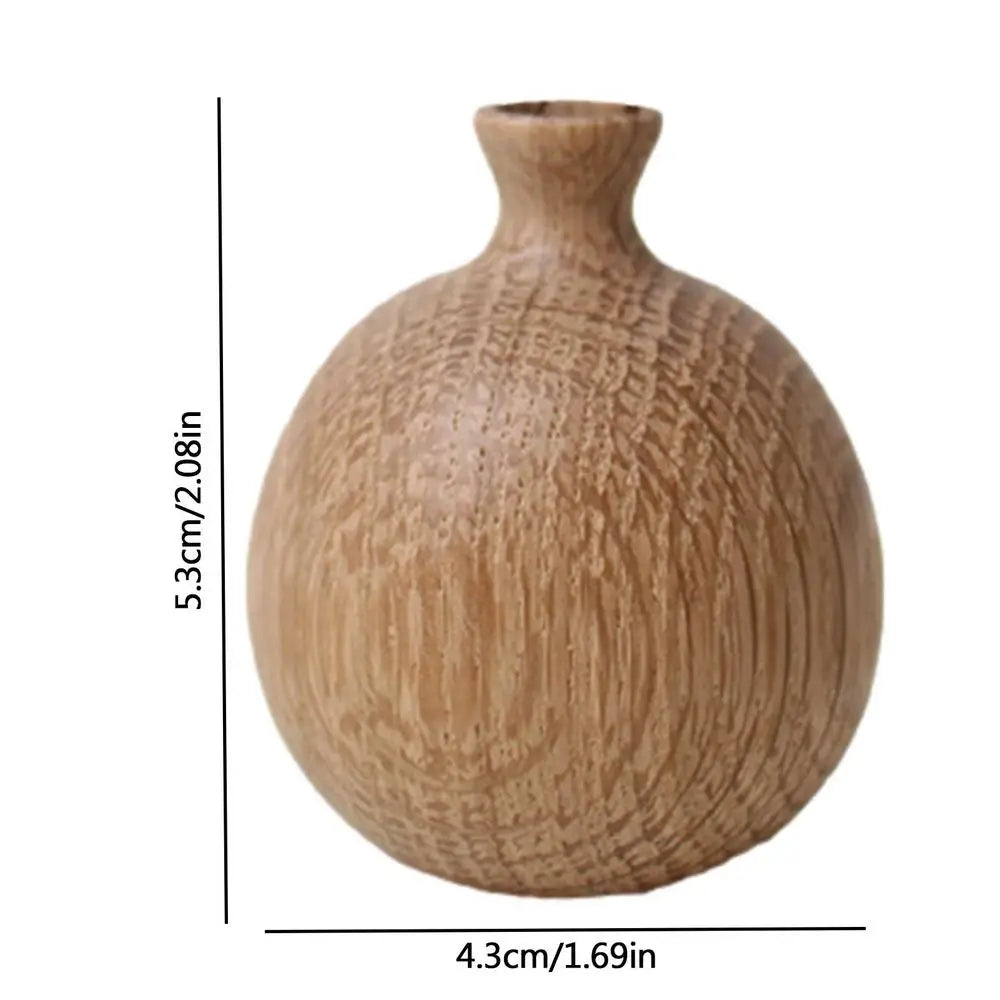 Rustic Wooden Vases