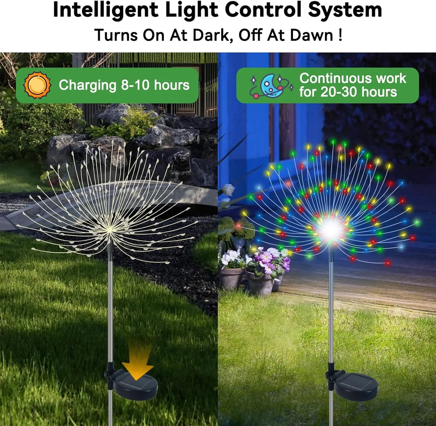 Solar Fireworks Garden Lights