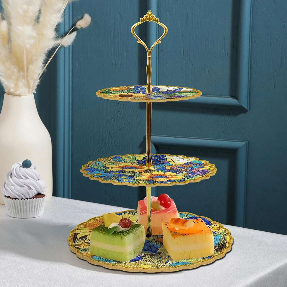 DIY Diamond Painting Dinner Plate