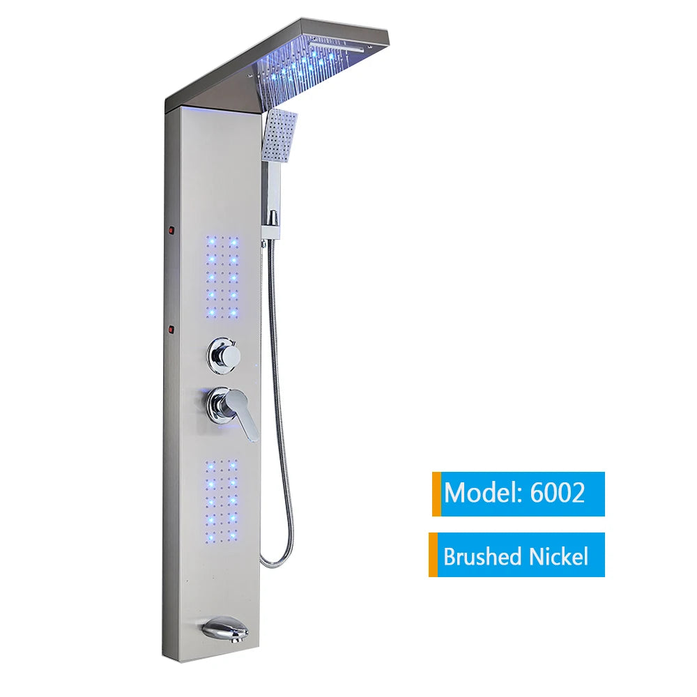Bathroom LED Shower Panel Tower System