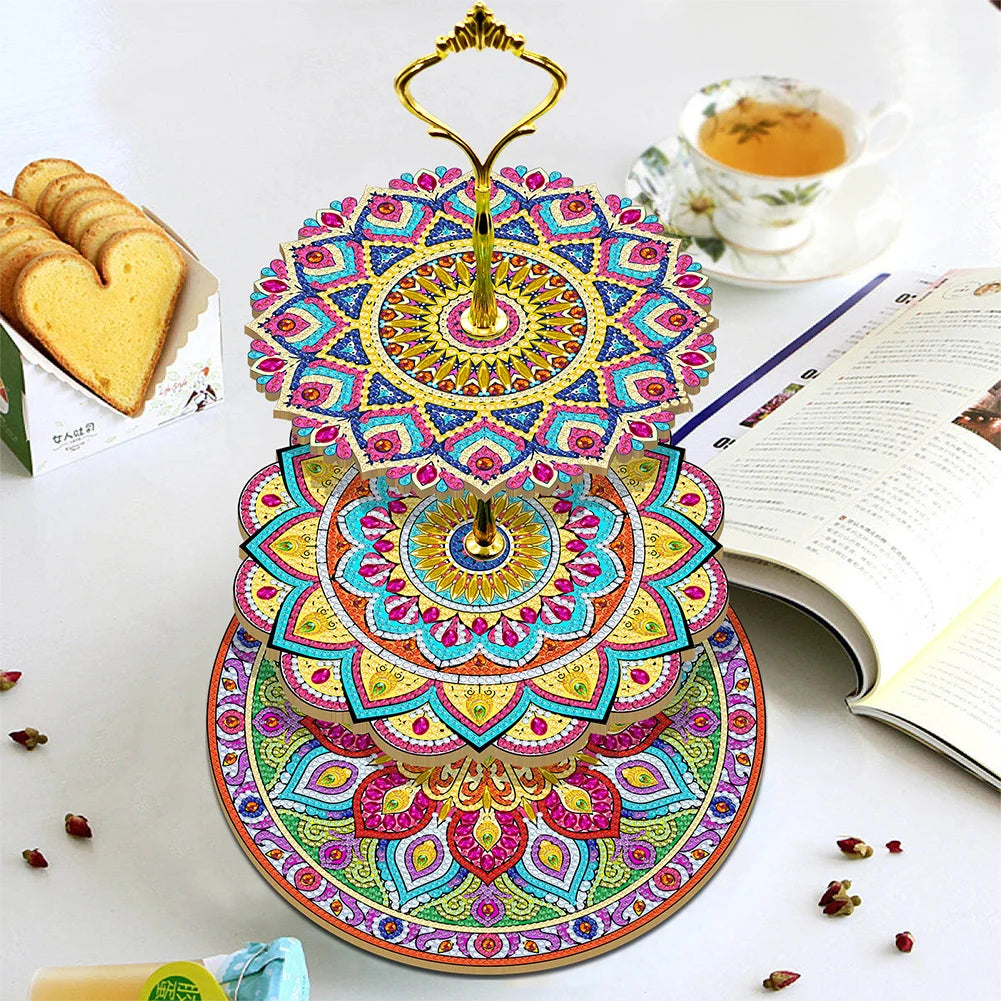 DIY Diamond Painting Dinner Plate
