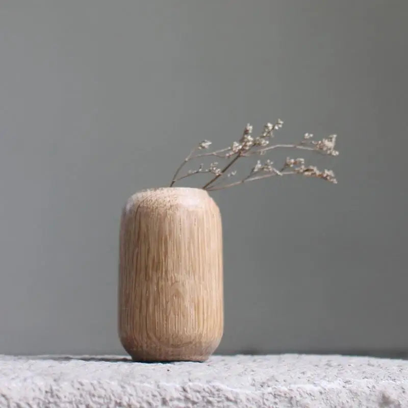 Rustic Wooden Vases