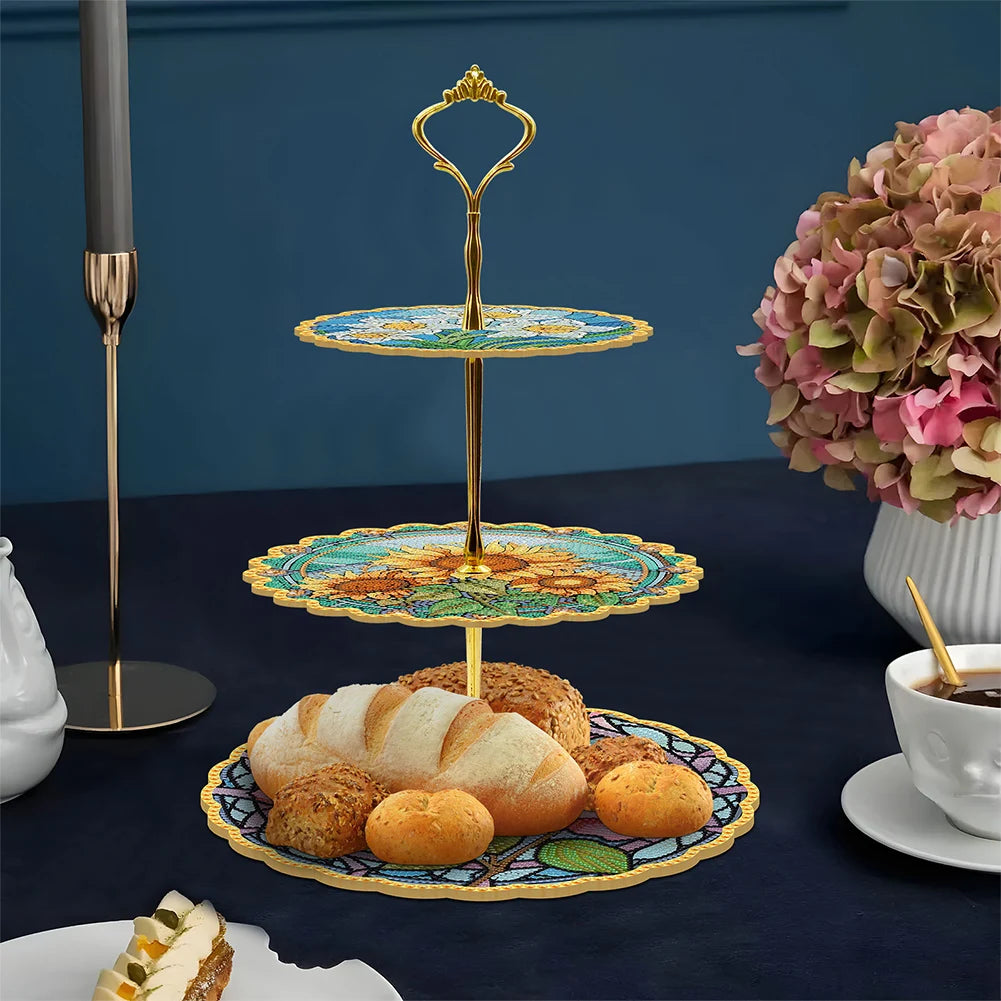 DIY Diamond Painting Dinner Plate
