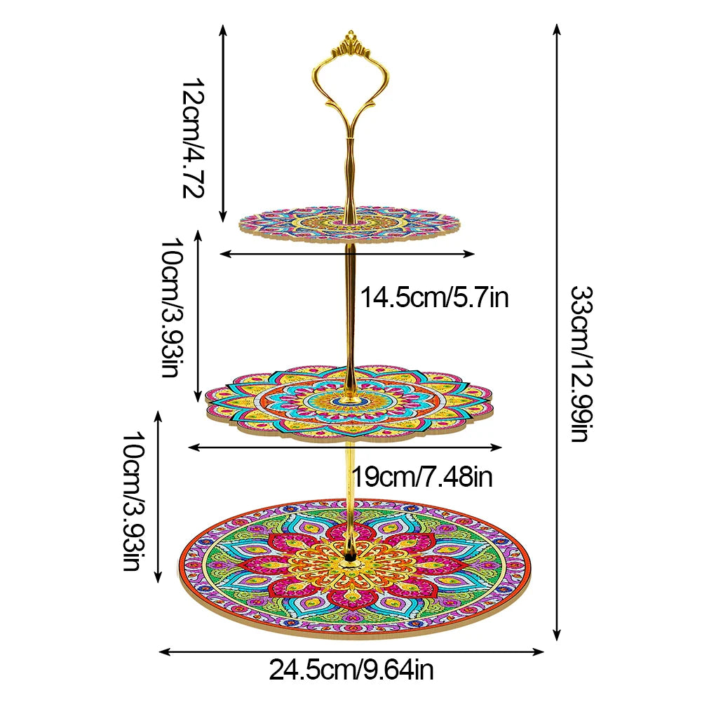 DIY Diamond Painting Dinner Plate