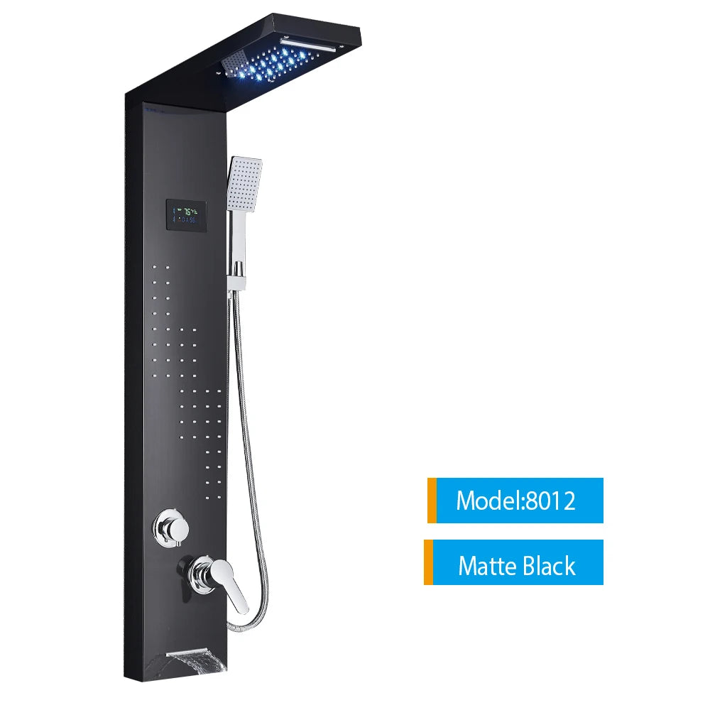 Bathroom LED Shower Panel Tower System