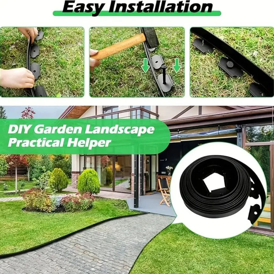 Lawn Grass Plastic Edging Border