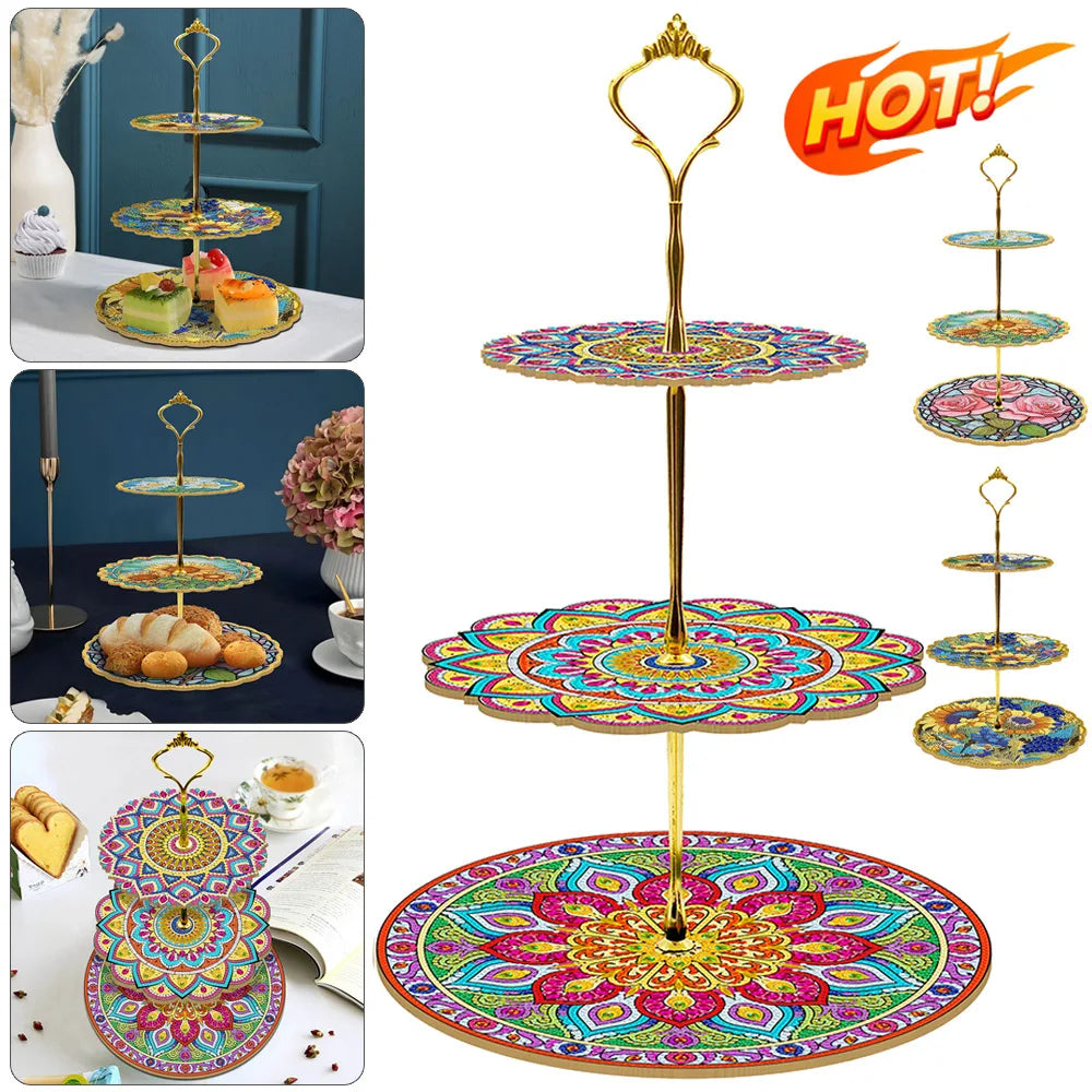 DIY Diamond Painting Dinner Plate