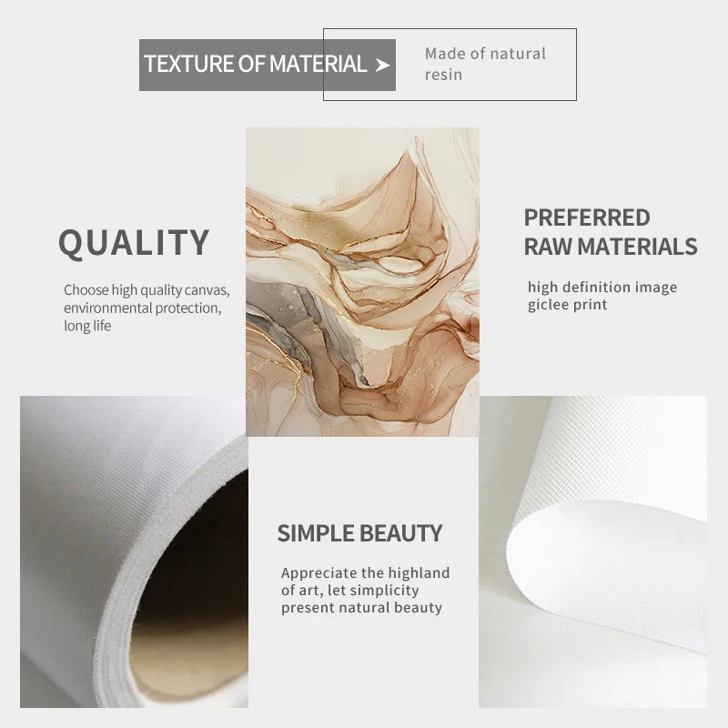 Modern Abstract Marble Picture Canvas