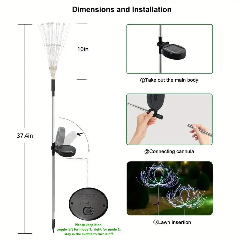 Solar Fireworks Garden Lights