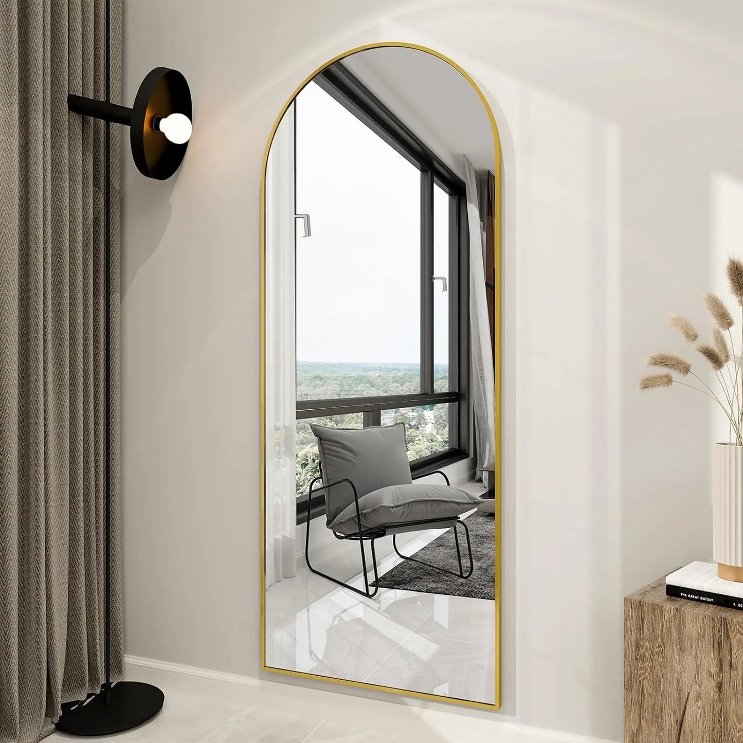 Full Length Arch Floor Mirror