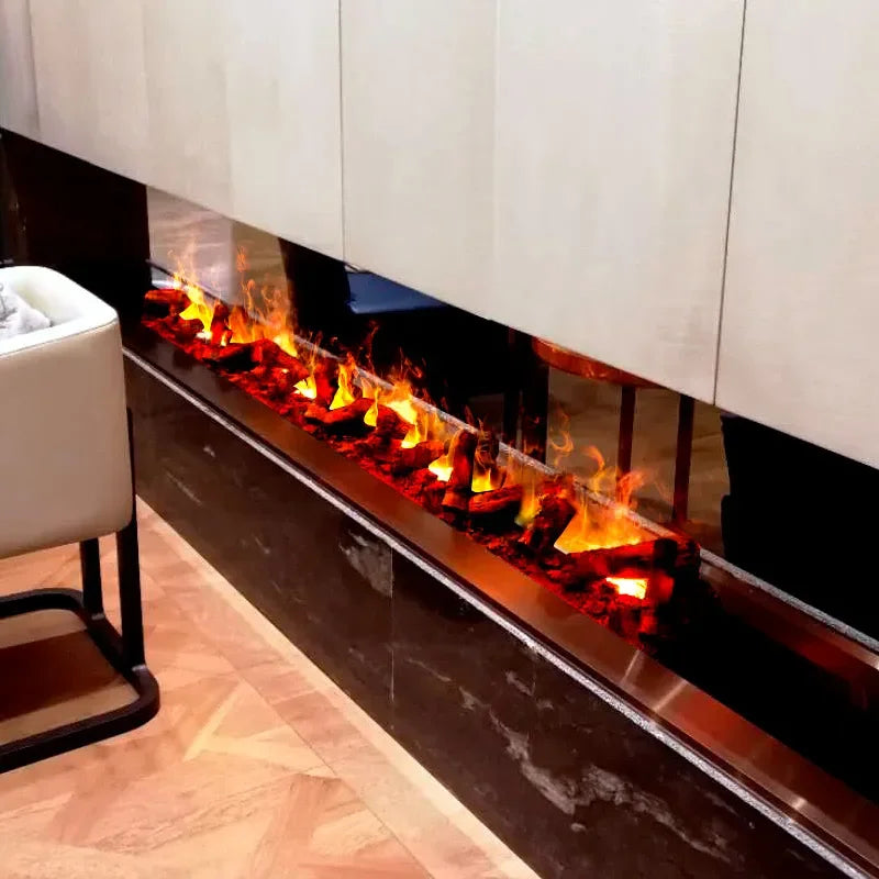 3D embedded Atomized Fireplace