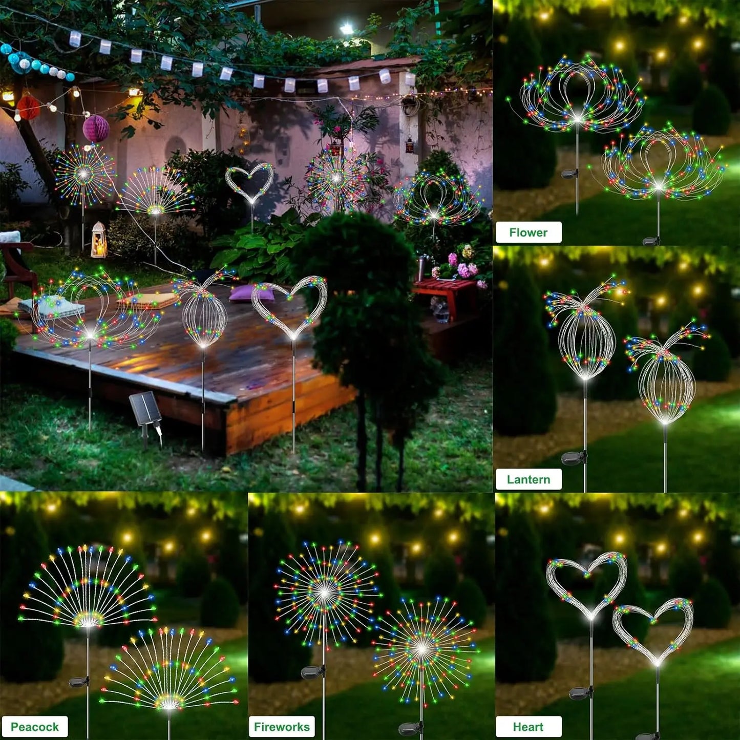 Solar Fireworks Garden Lights