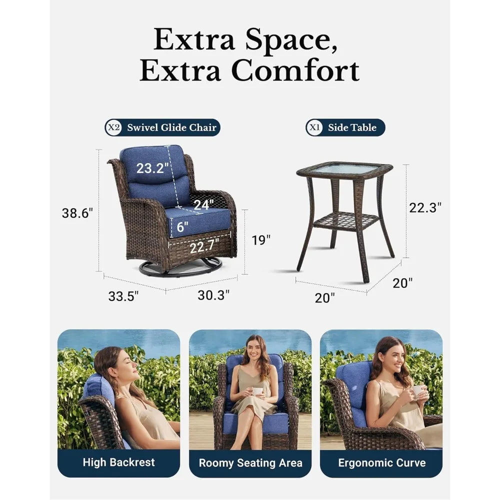 Outdoor Swivel Rocker Patio Chairs