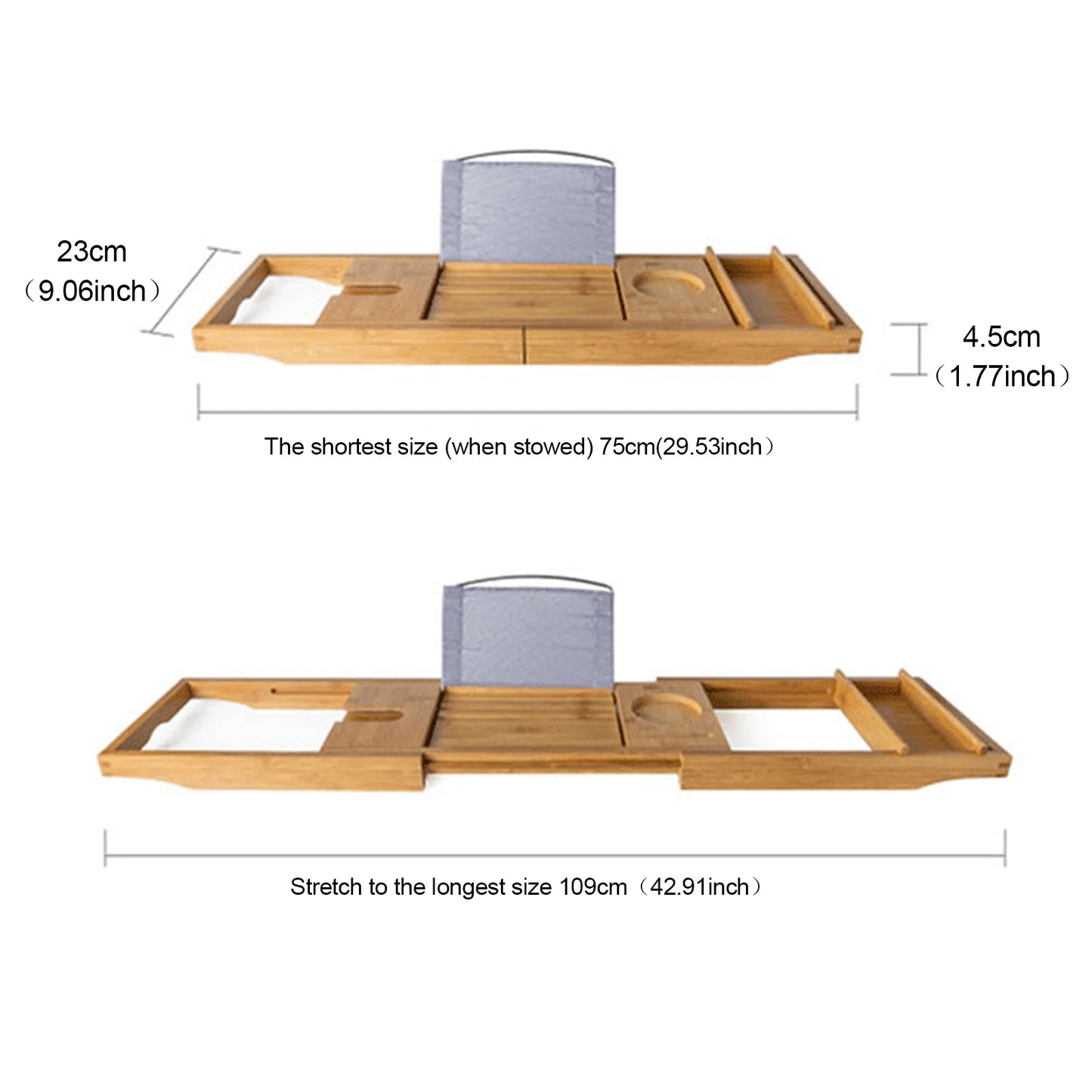 Adjustable Bathtub Tray