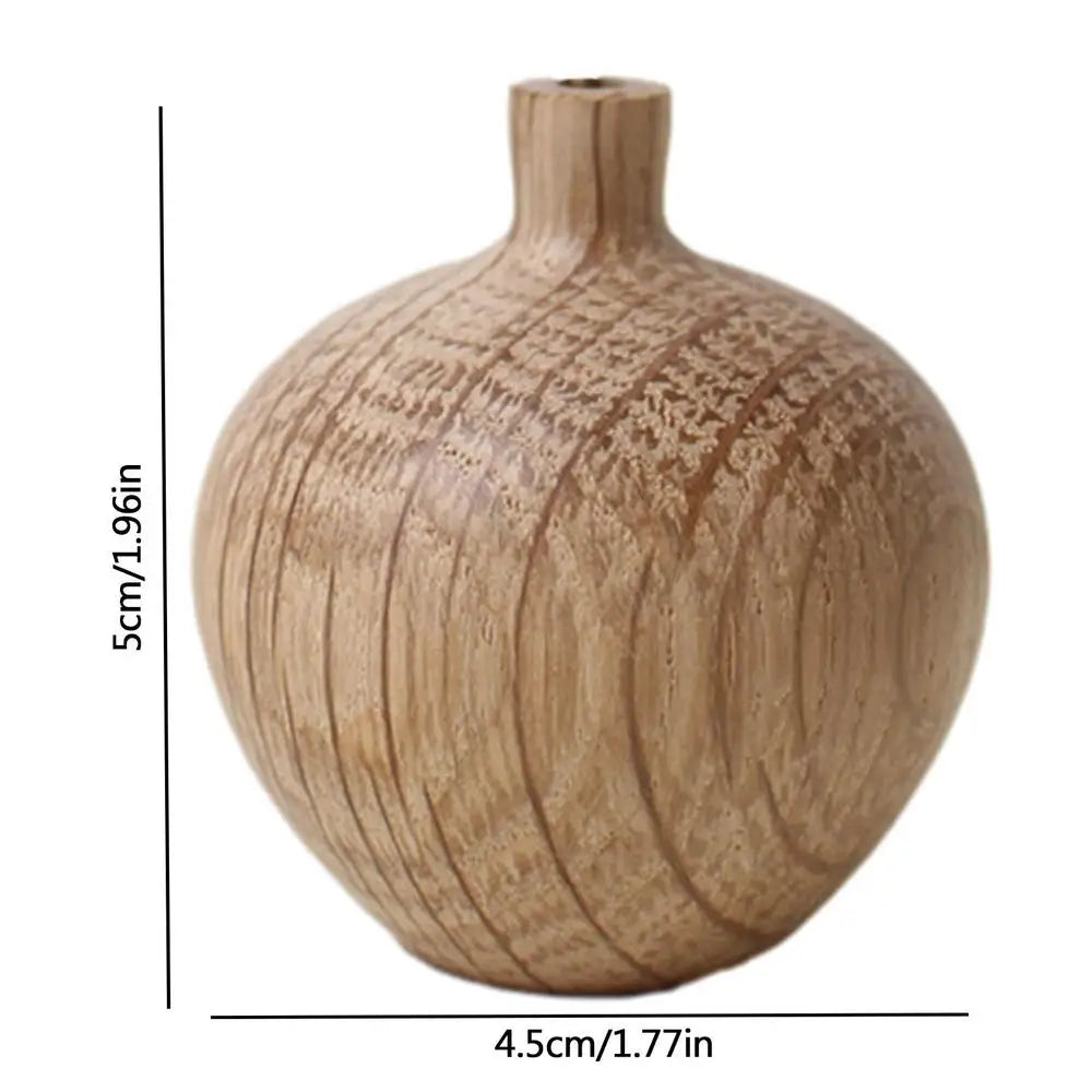 Rustic Wooden Vases