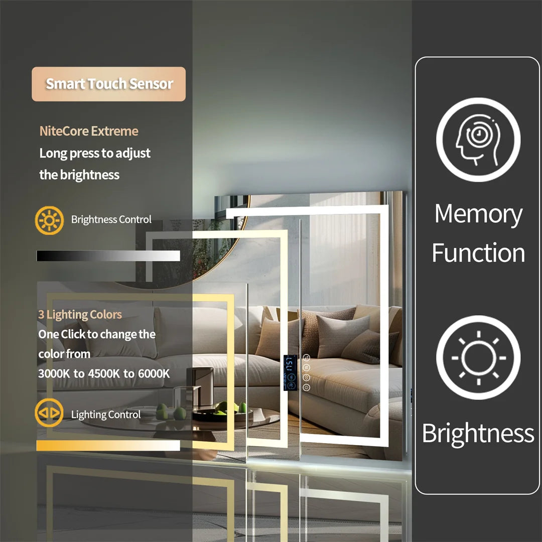 Bluetooth Bathroom Mirror