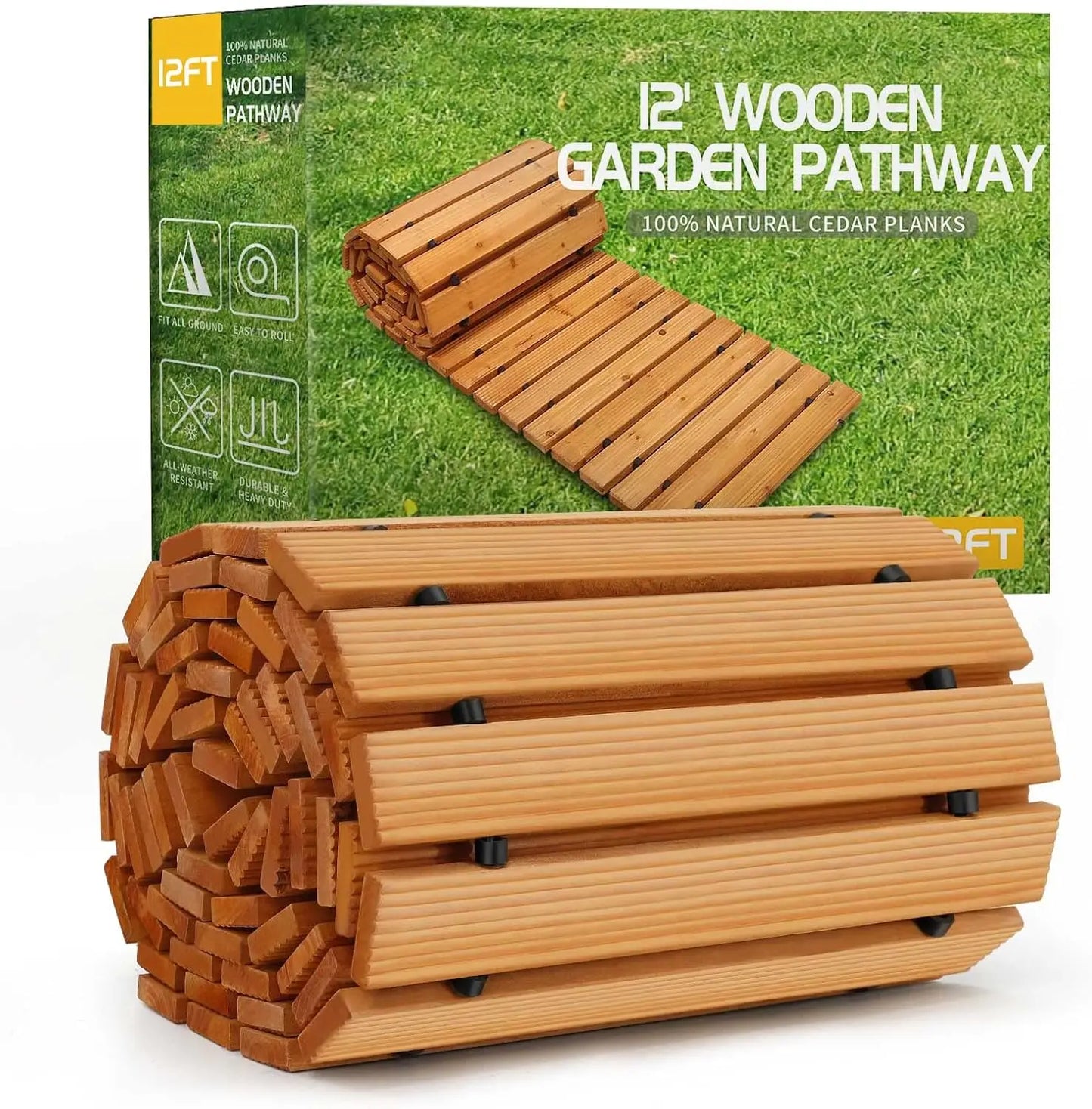 Wooden Garden Pathway