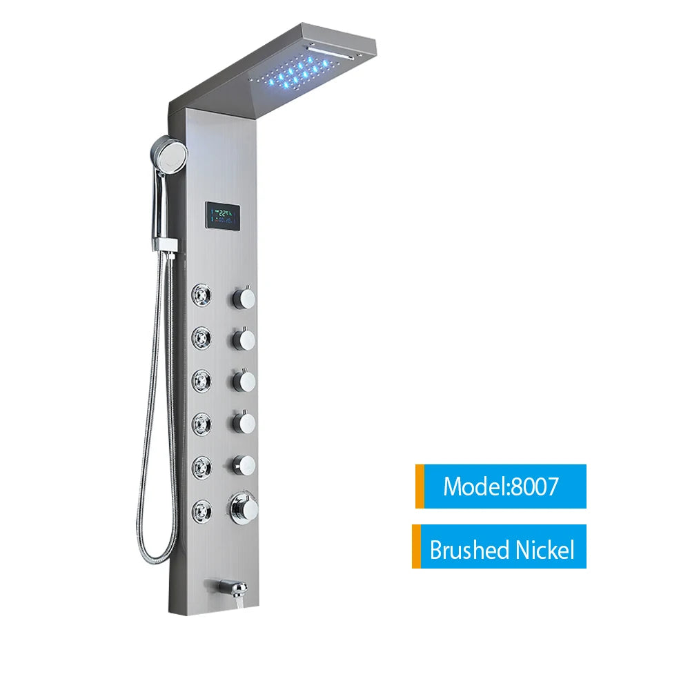Bathroom LED Shower Panel Tower System