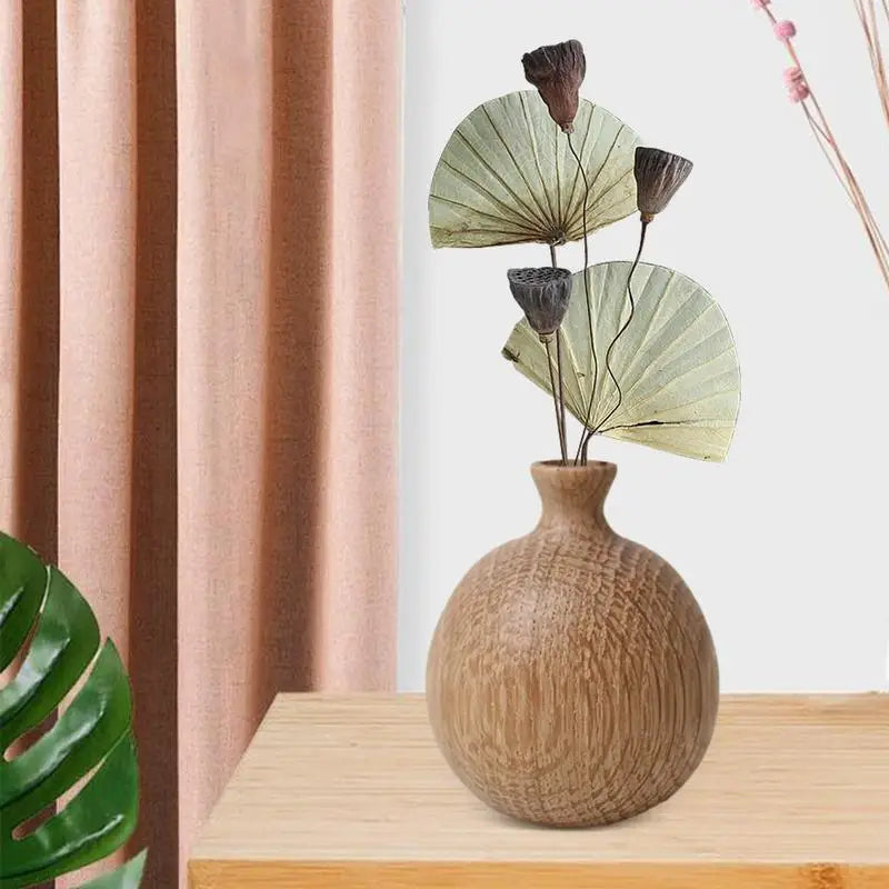 Rustic Wooden Vases