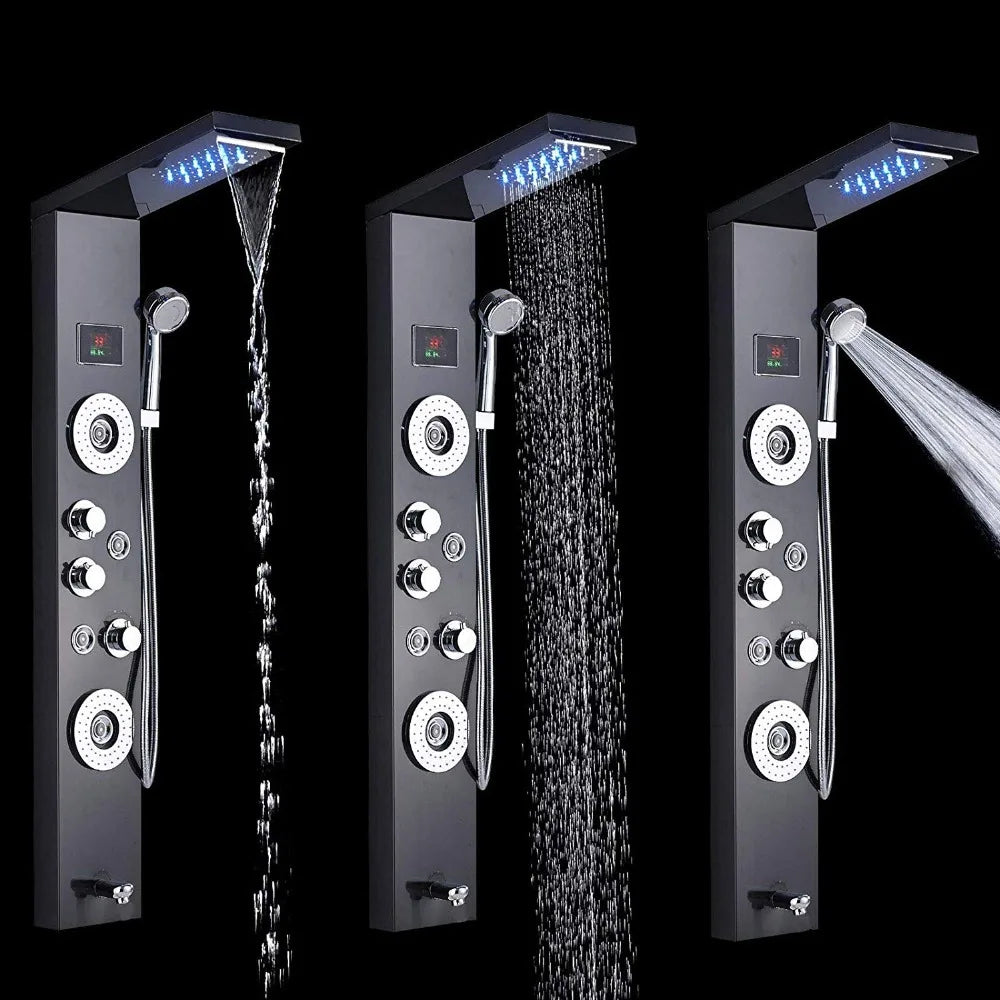 Bathroom LED Shower Panel Tower System