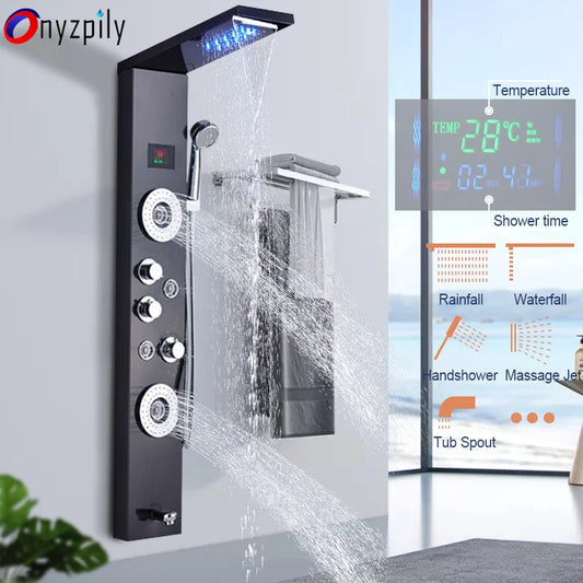 Bathroom LED Shower Panel Tower System