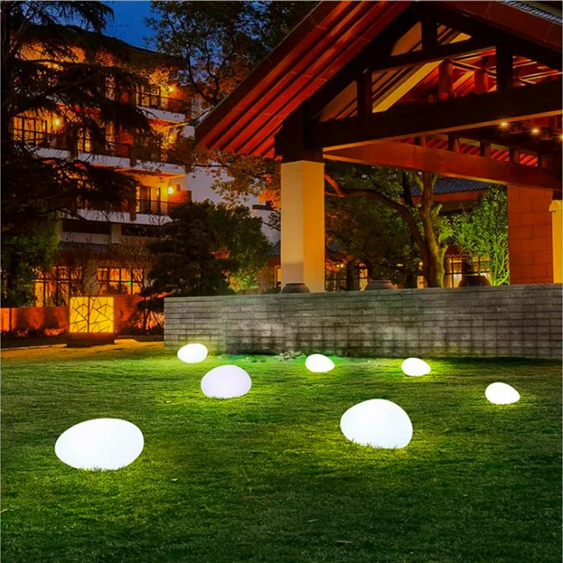 LED White  Stone Lighting Pebbles