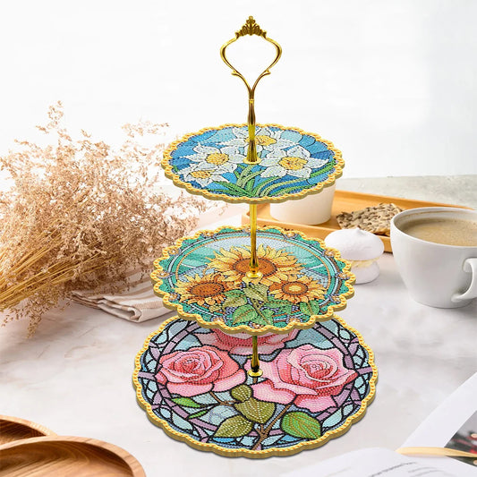 DIY Diamond Painting Dinner Plate