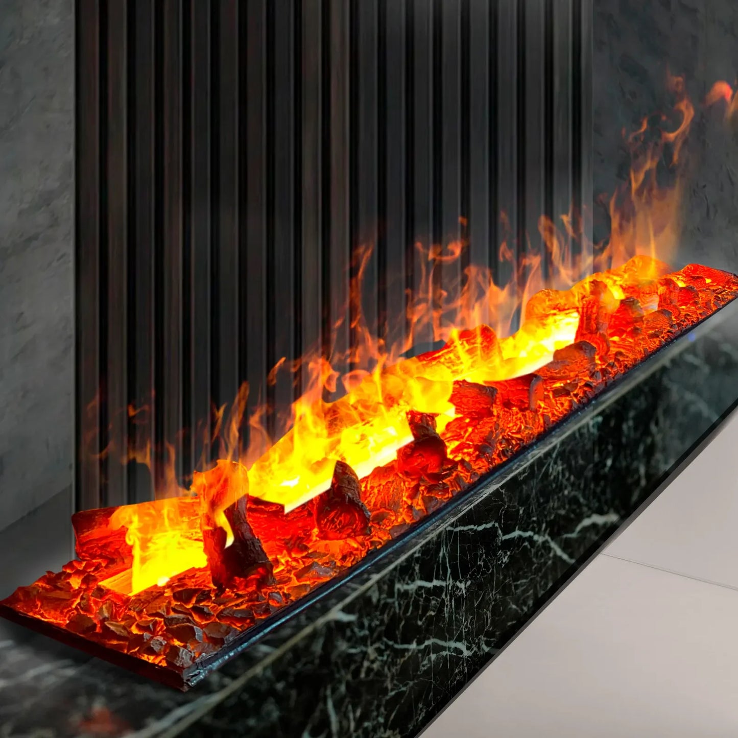 3D embedded Atomized Fireplace