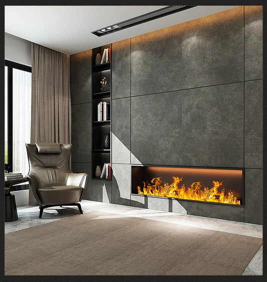 3D embedded Atomized Fireplace
